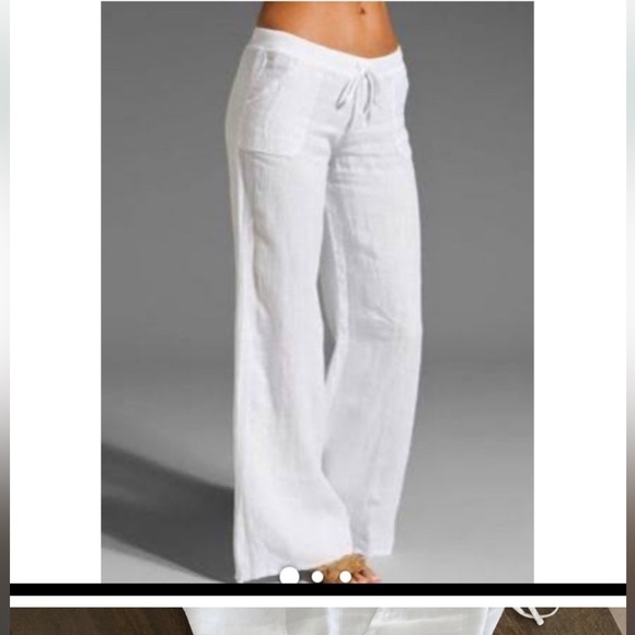 RIVER SKY DRAWSTRING WIDE LEG PANT - Picture 1 of 6